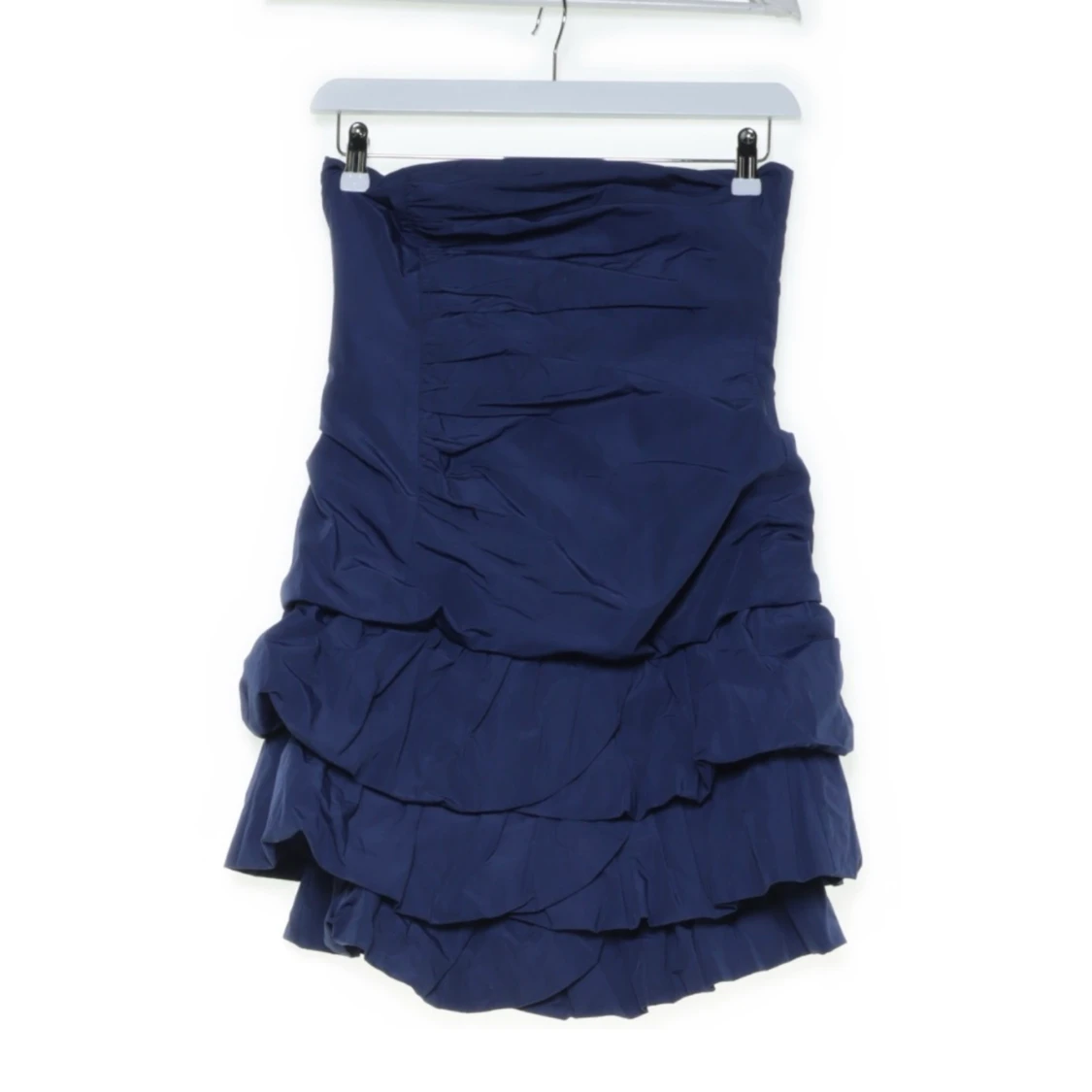 Blå volangklänning