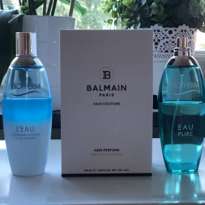 Parfymer - Balmain parfym  helt ny , fick två säljer ena doftar mkt gott. Biotherm båda är använda men mycket kvar i den. Kostar 200kr/st