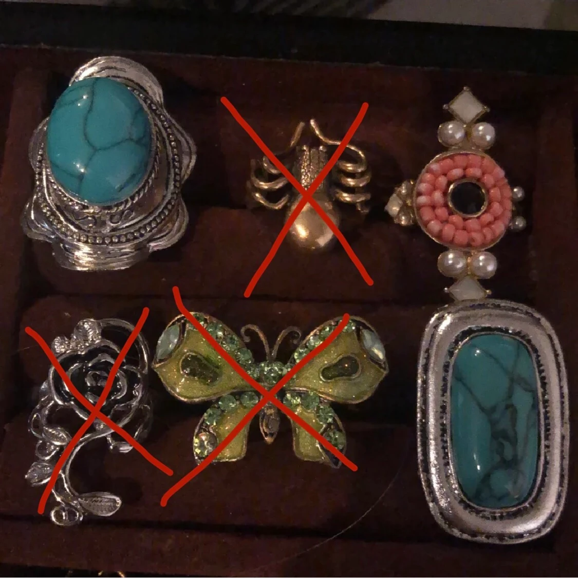 Ringar och örhängen  - 90