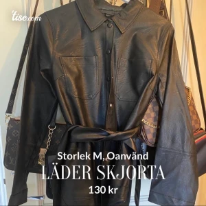 Läder skjorta - Svart läderskjorta