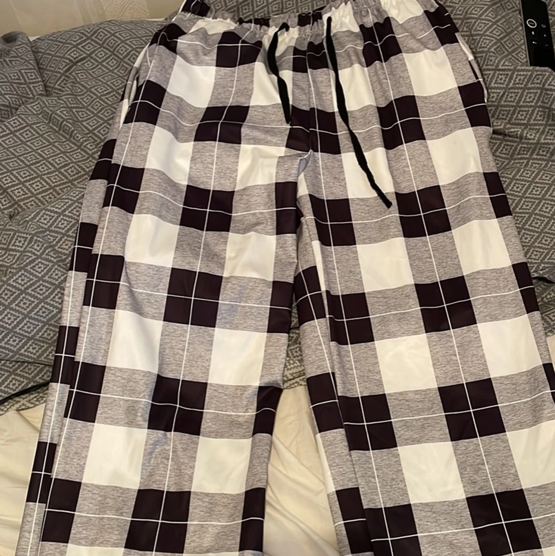 Trendiga rutiga byxor storlek S/M