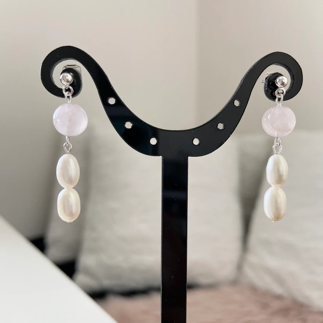 Örhängen med äkta pärlor  - 90