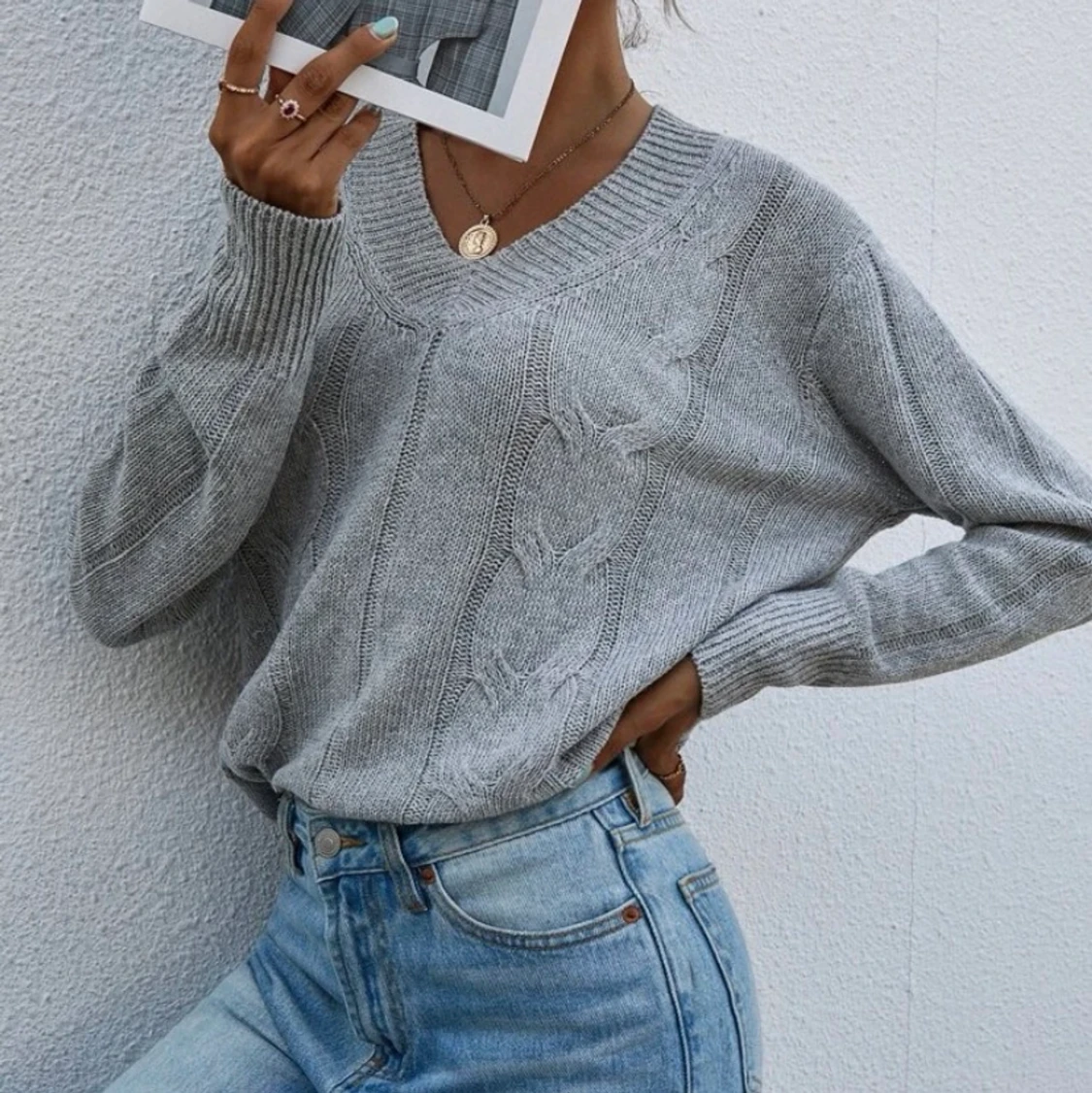 Grå Stockholmstil tröja - 90