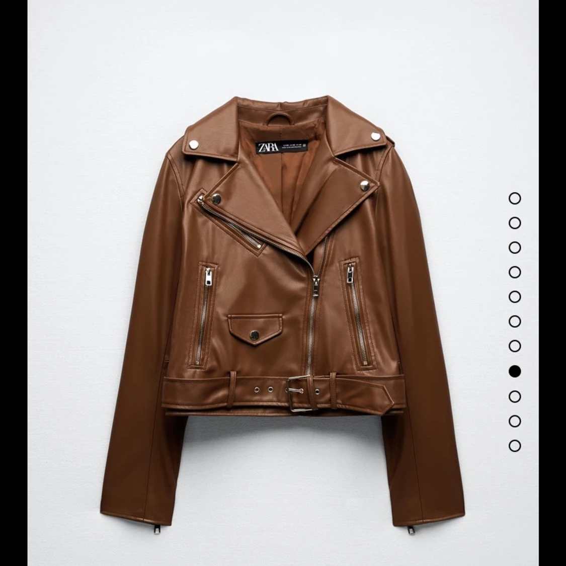 Zara skin jacka brun  - 90