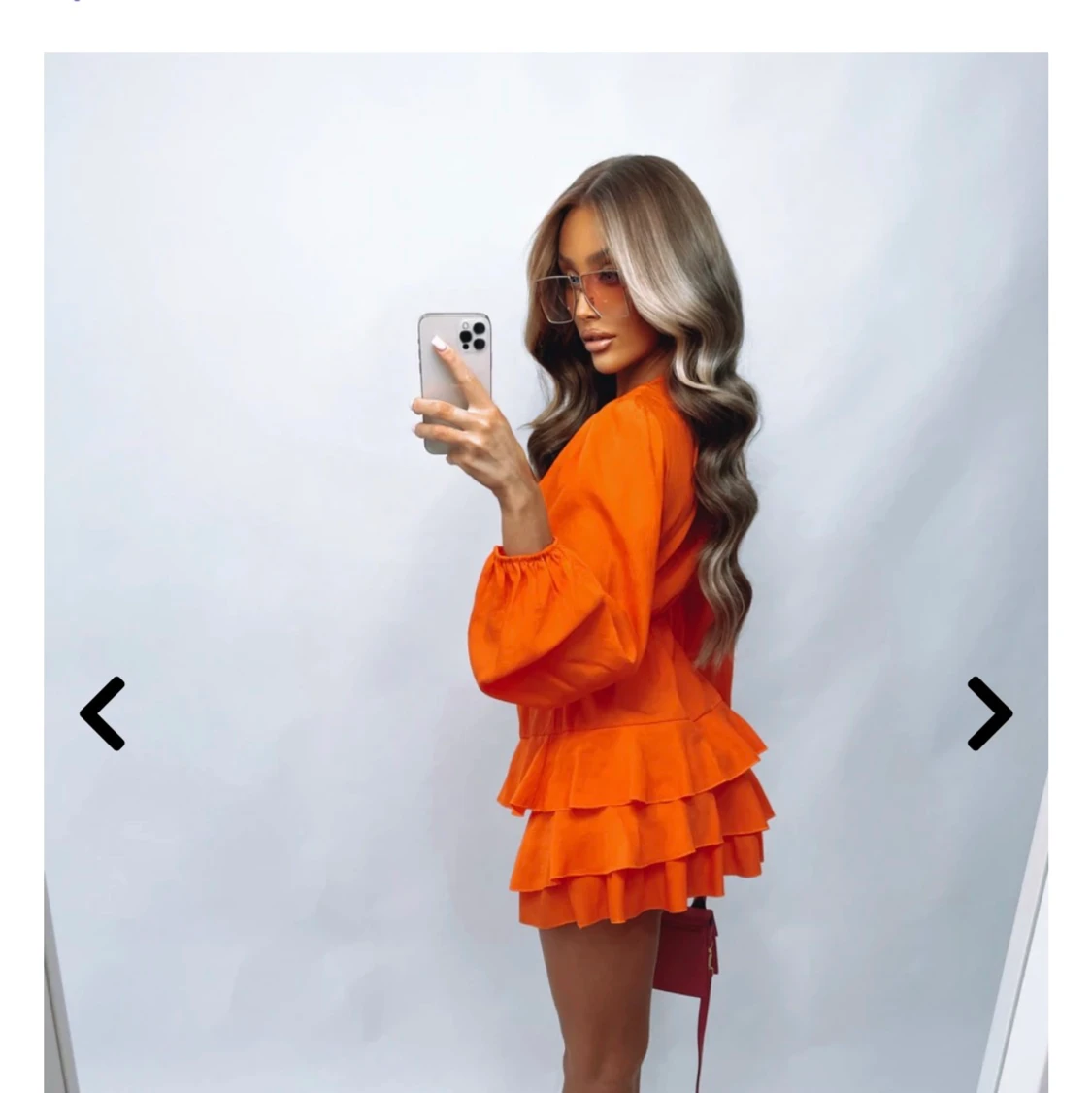 Orange klänning - 90