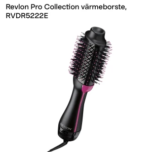 Värmeborste  - Intressekoll på min värmeborste. Använd 2 gånger men annars helt ny. Perfekt för att fixa tjockt eller långt hår! 💗💗Nypris:500kr