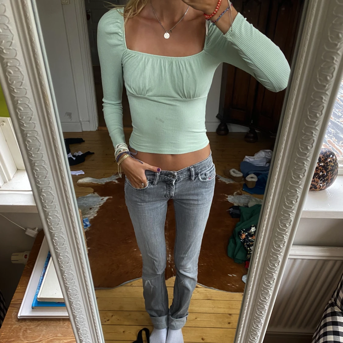 Grön sommartopp  - 90