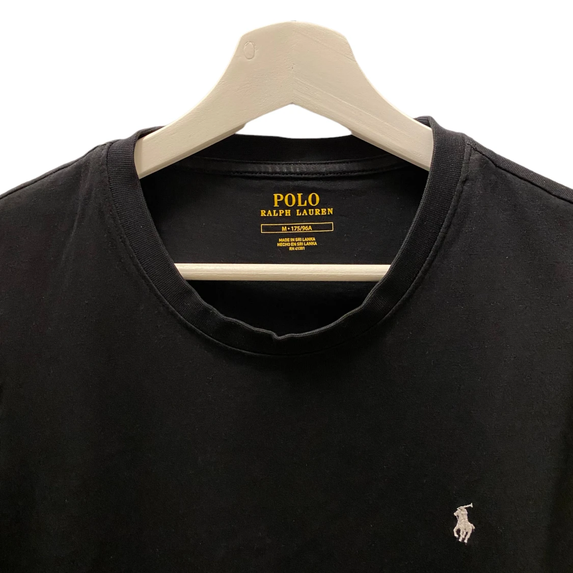 Polo, svart, slt M  - 90