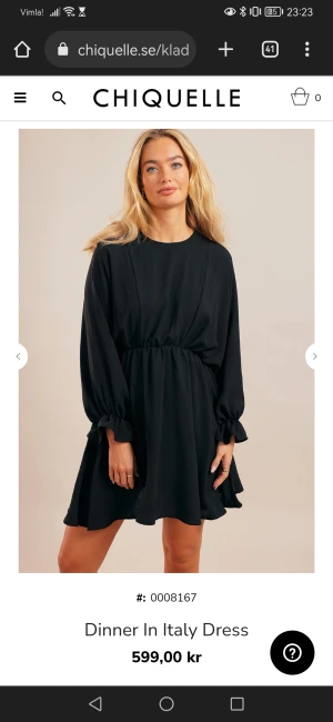 Klänning chiquelle strl xs - Klänning från chiquelle endast använd en gång. Passar xs-s 