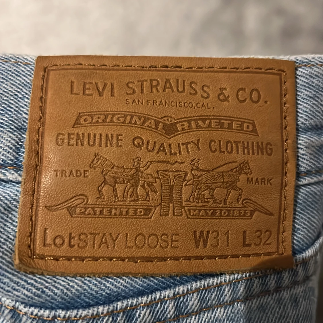 Ljusblå Jeans - 90