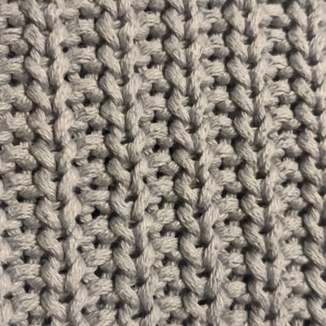 Grå långärmad stickad tröja - 91