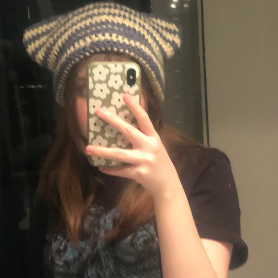 Randig kattmössa  - 90