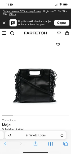 Maje väska - Jag säljer min superfina majeväska! Den är sparsamt använd och därför inga större defekter. Skriv till mig privat för fler bilder samt diskutera pris. Köparen står för frakten. Nypris 2550 kr.