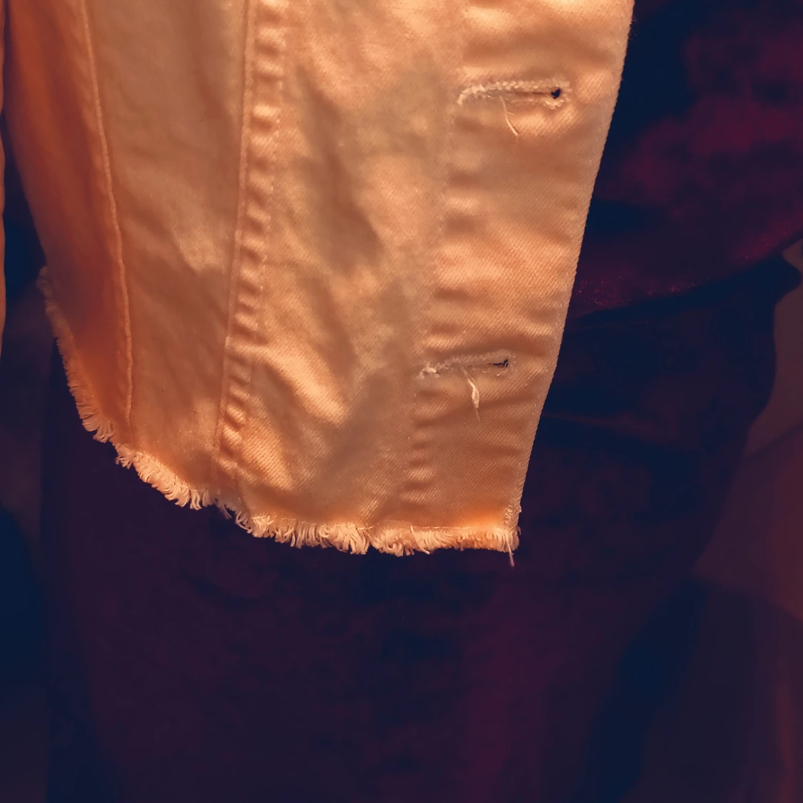 Jeansjacka med rå kant - 91