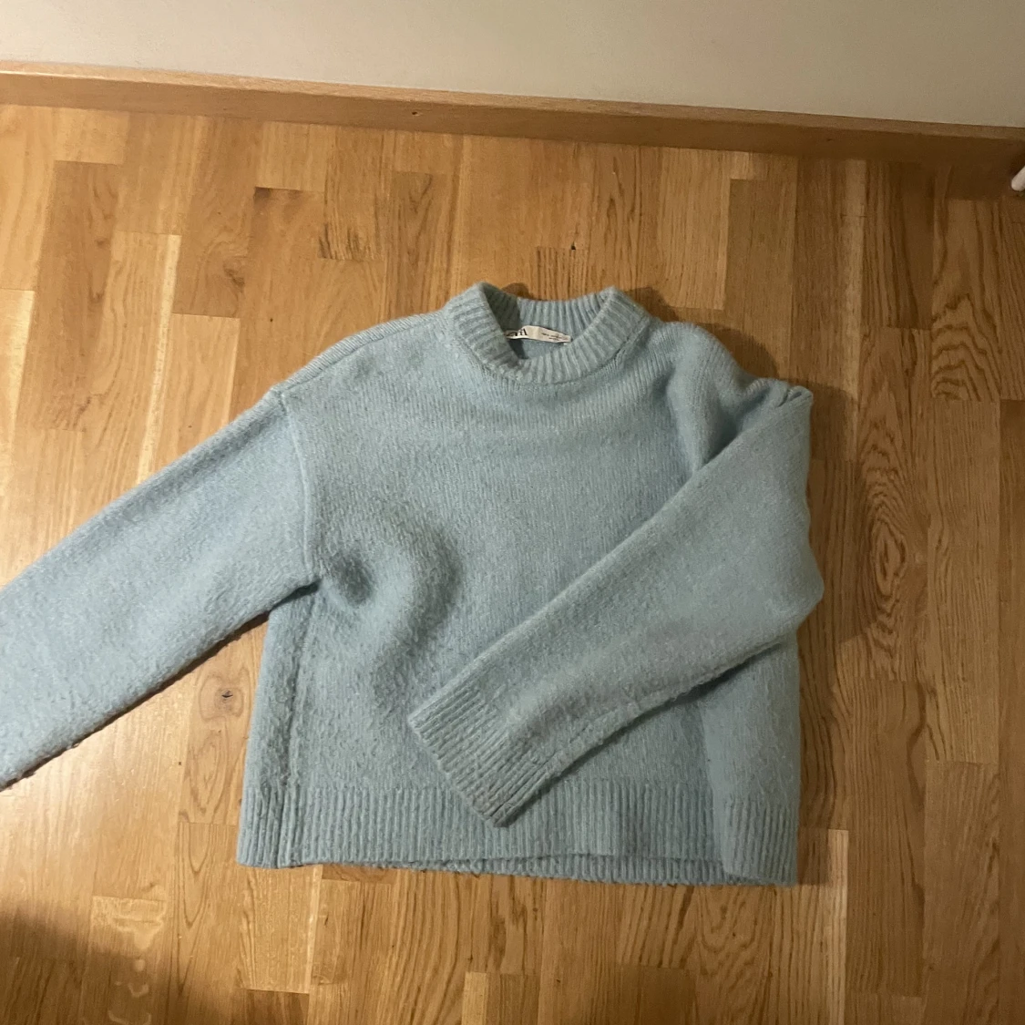 turkos stickad tröja  - 91