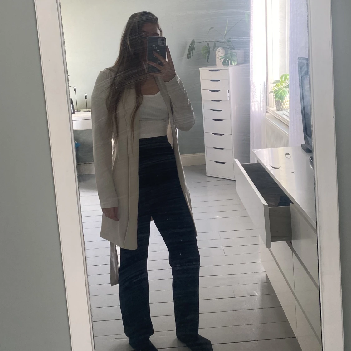 Ljusbeige Trenchcoat/jacka - 91