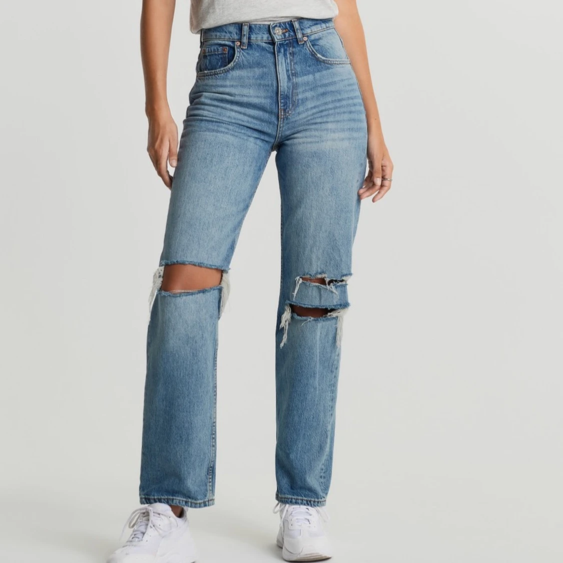 90s high Waits jeans blå 