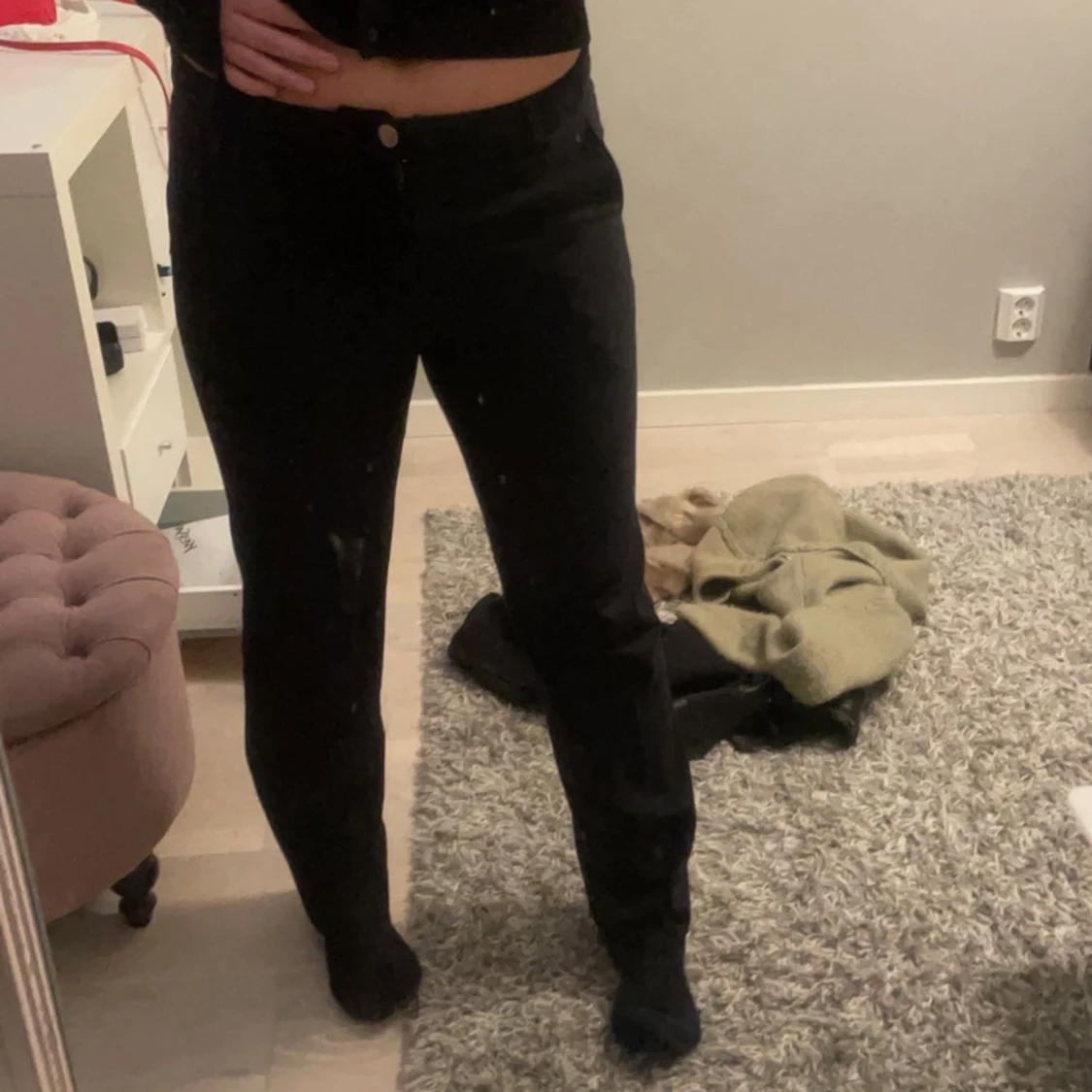 Lågmidjade kostymbyxor - 90