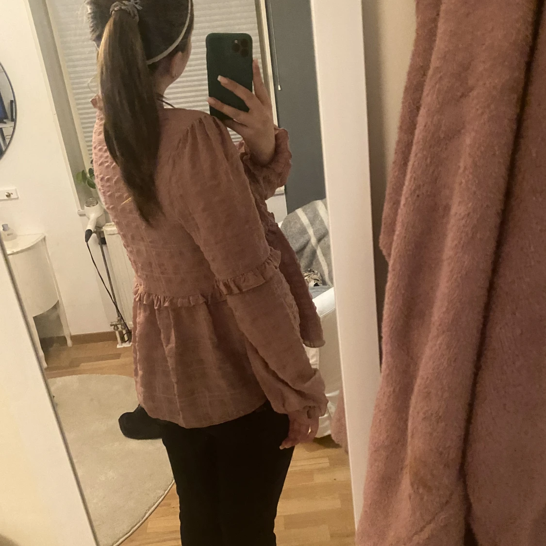 Söt gammal rosa blus - 90