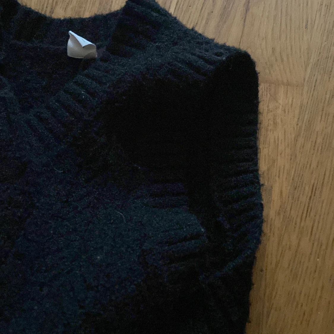 Svart stickad tröja - 91