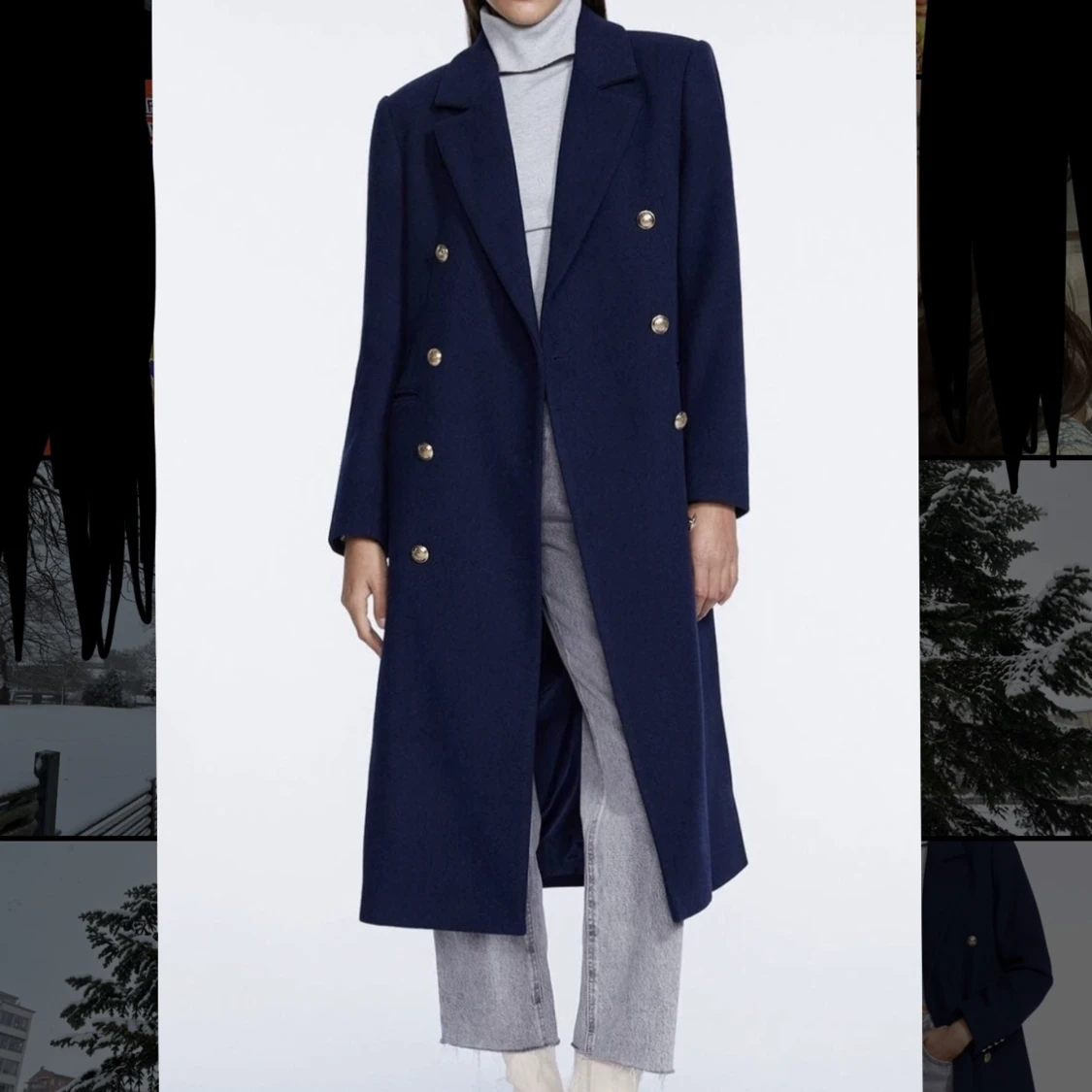 Klassisk kapa, marine blue , dark blue - 91