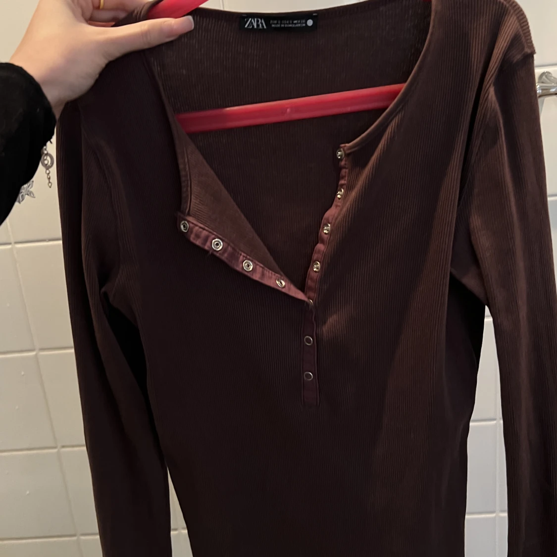 Långärmad topp zara  - 90