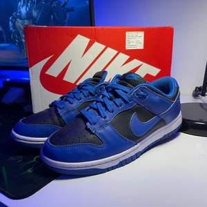 Ett par Nike dunk low retro hyper cobalt i jätte bra skick🔥 priset kan diskuteras vid snabb affär🔥 (CREASE SKYDD INGÅR) låda och kvitto finns 🧾 📦