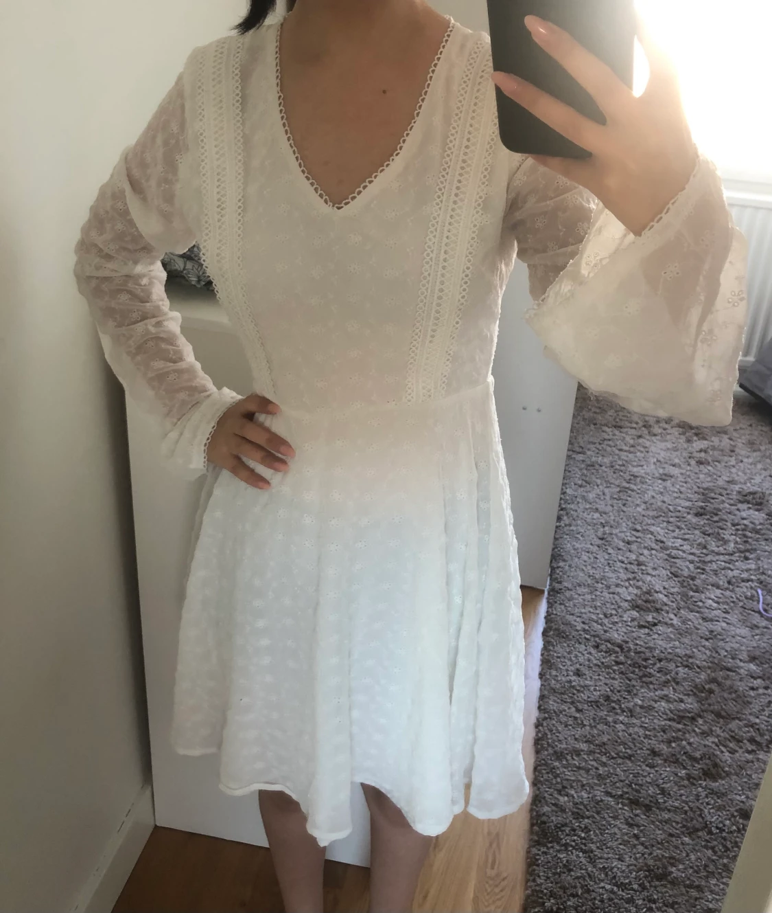Vit klänning  - 90