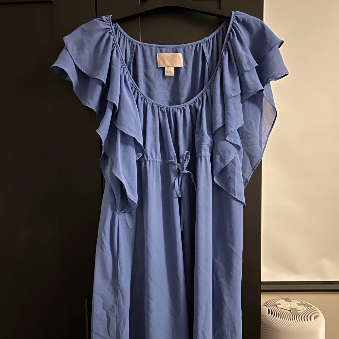 Blå strandklänning