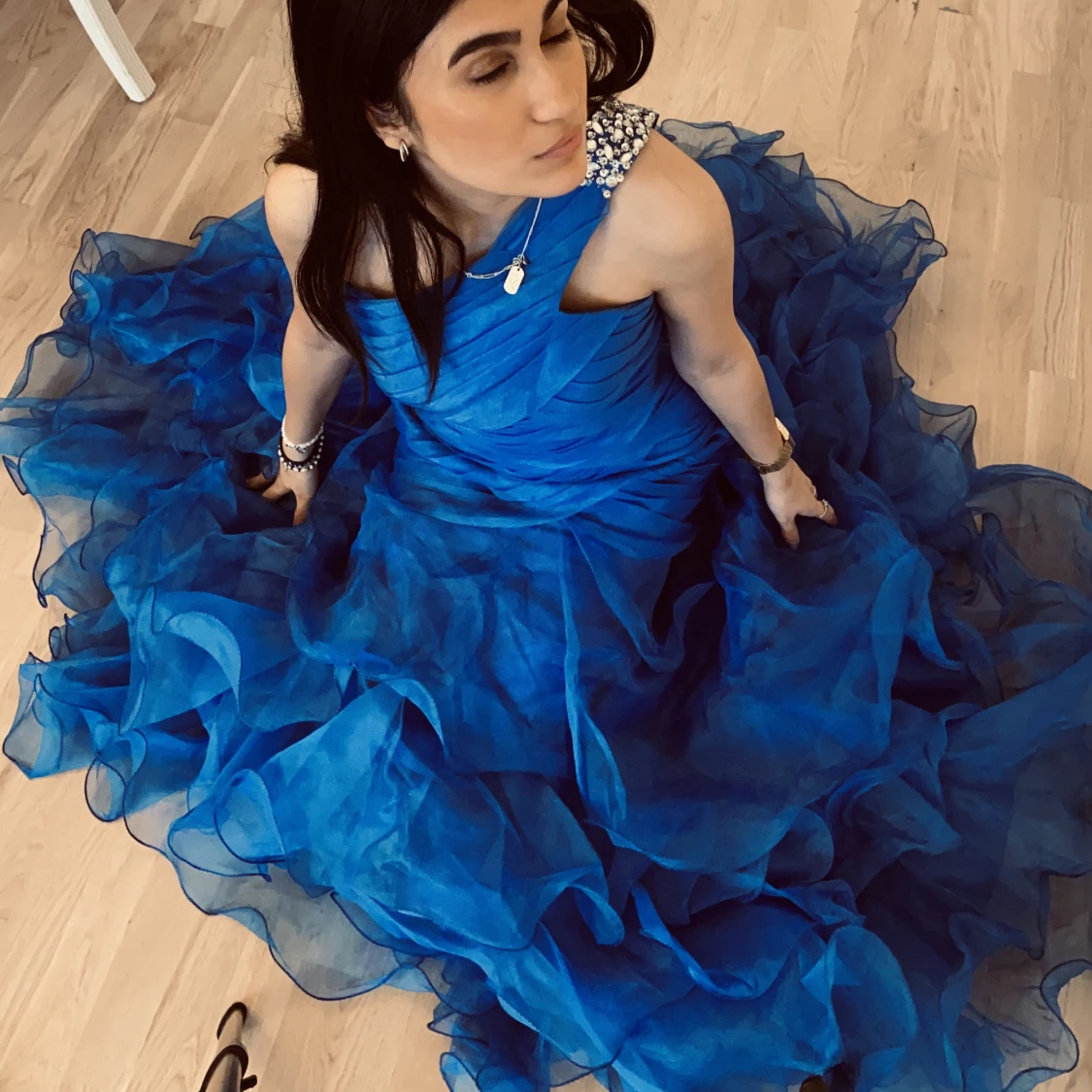 Blå balklänning  - 90