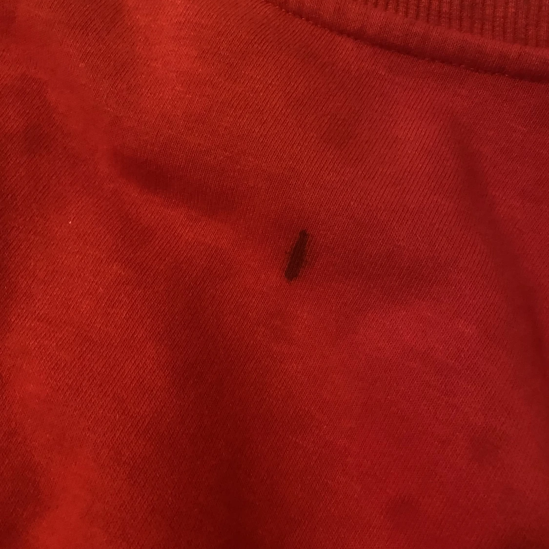 Röd sweatshirt med tryck  - 90