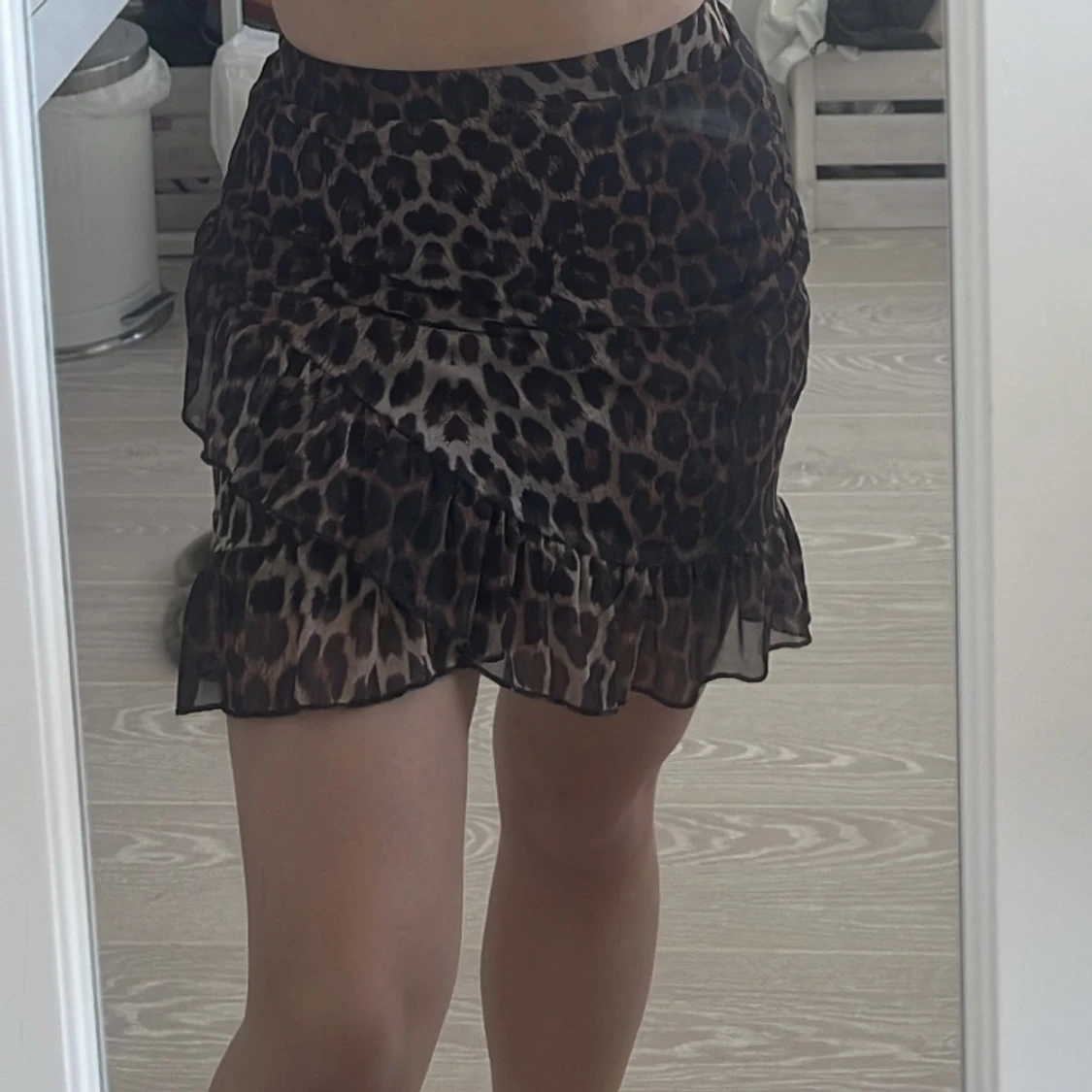 Kjol leopardmönster