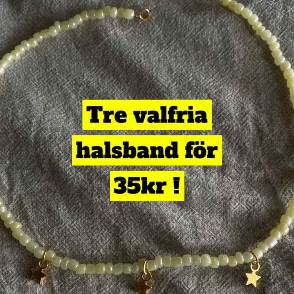 Ja ni läser rätt tre halsband för 30kr !!!!! Gäller alla halsband köparen står för frakten !! Man får frakt bevis !💞💞💞. Accessoarer.