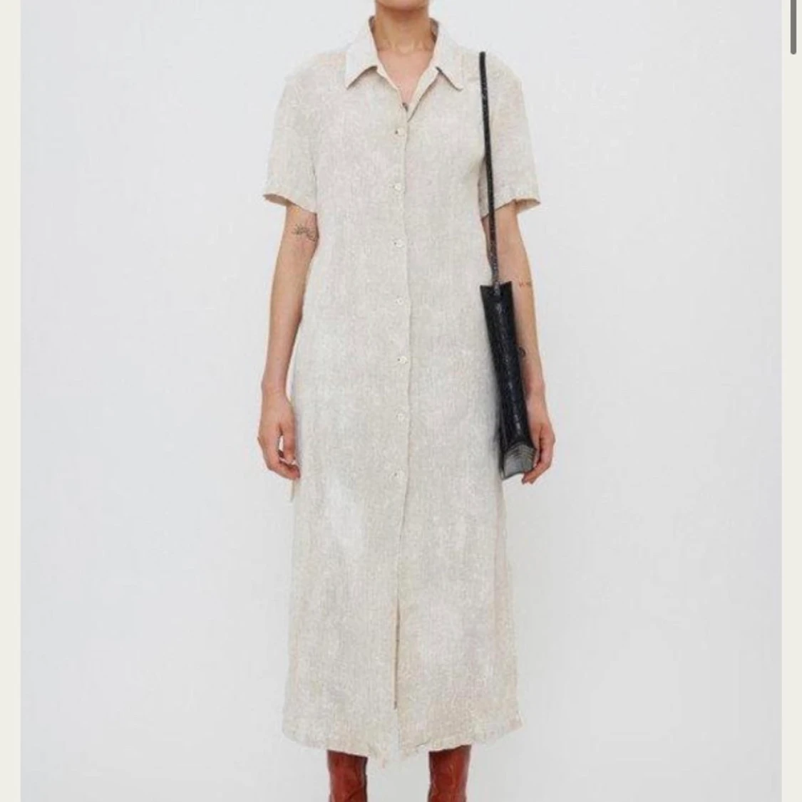 Our legacy linne-klänning 