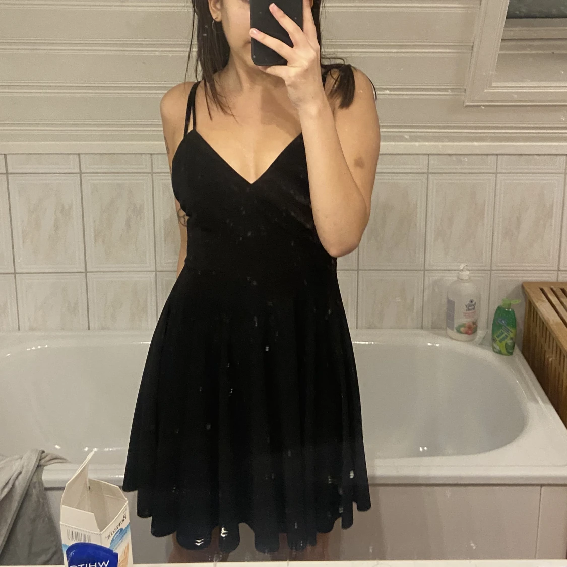 Svart miniklänning  - 90