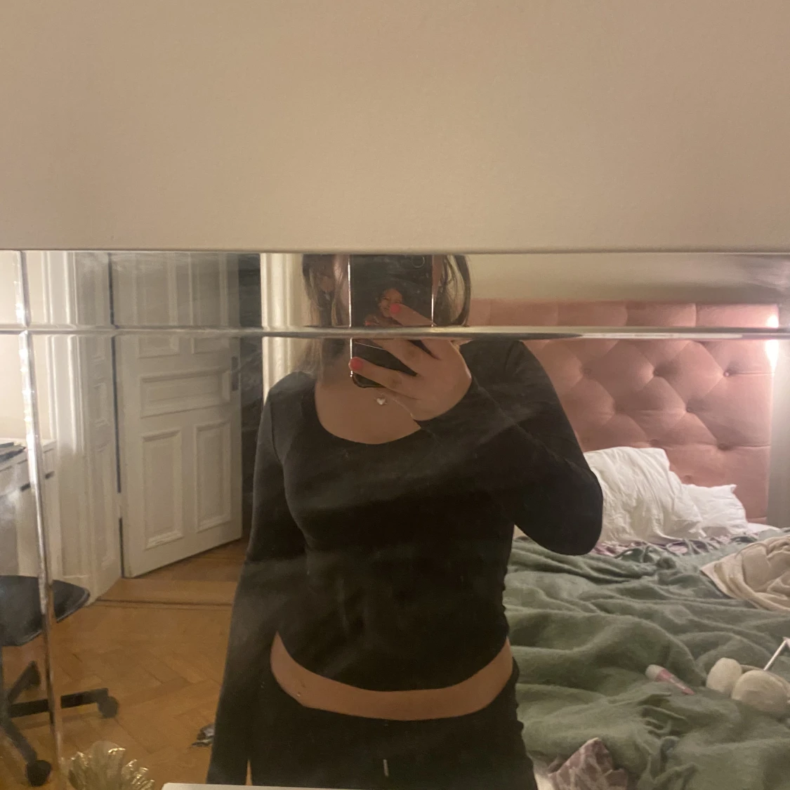 Svart långärmad - 90