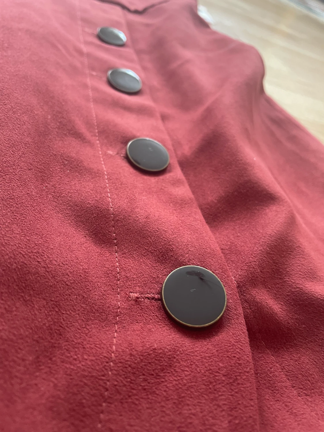 Röd sammetsklänning  - 90