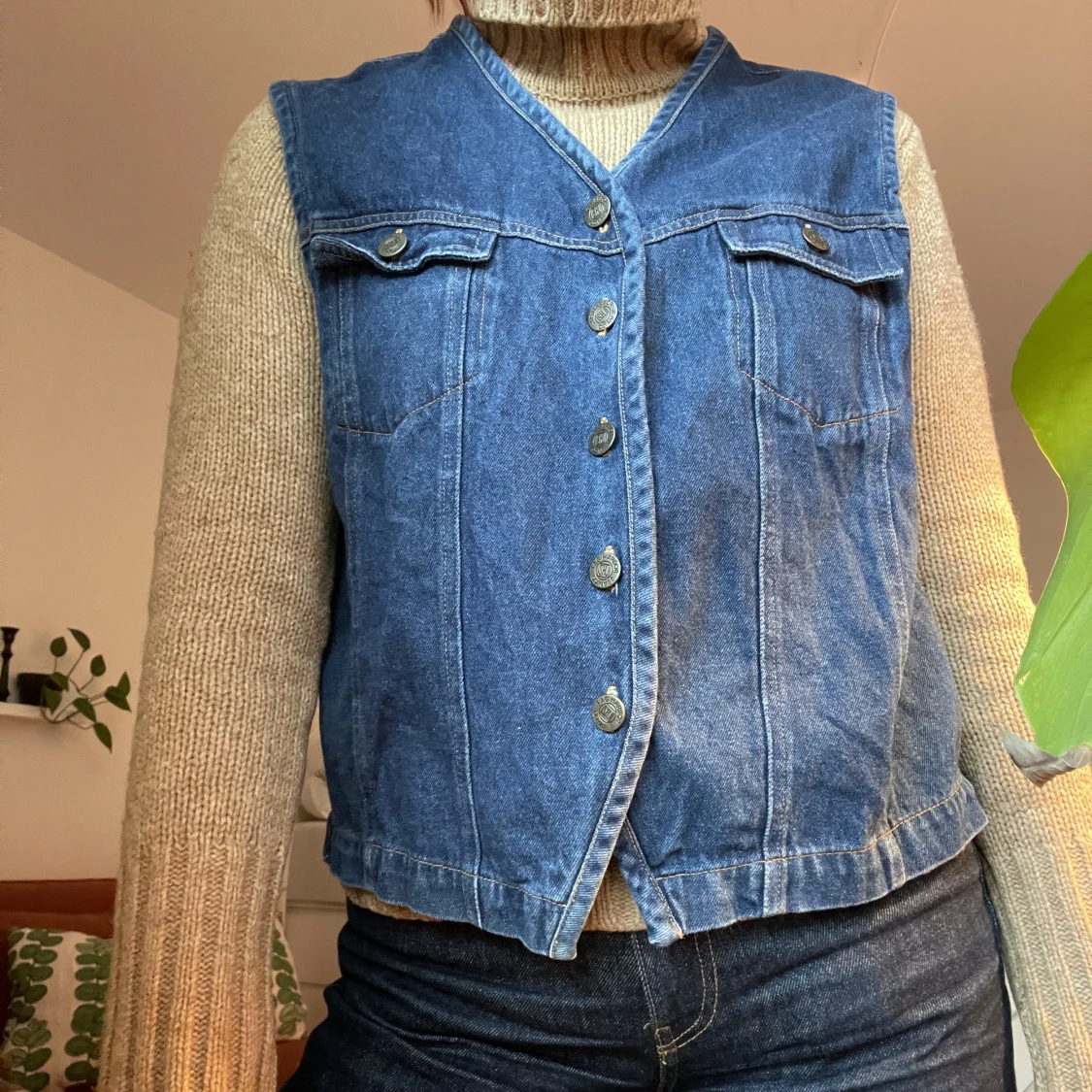 Jeansväst  - 90