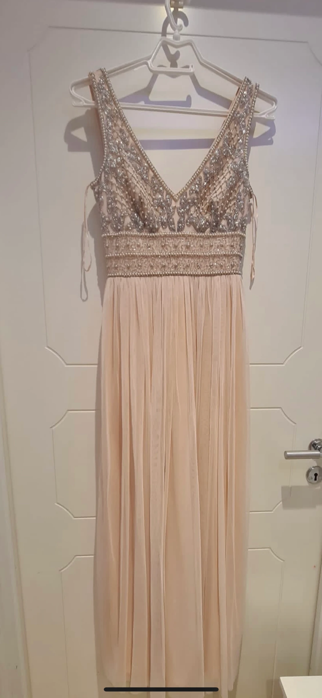 Gammeldagsrosa balklänning/festklänning 