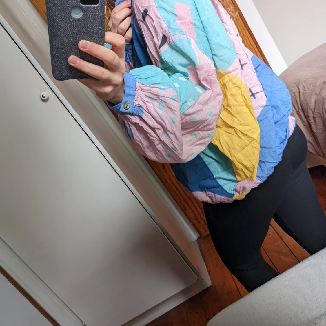 Elasticated shirt blouse - 91