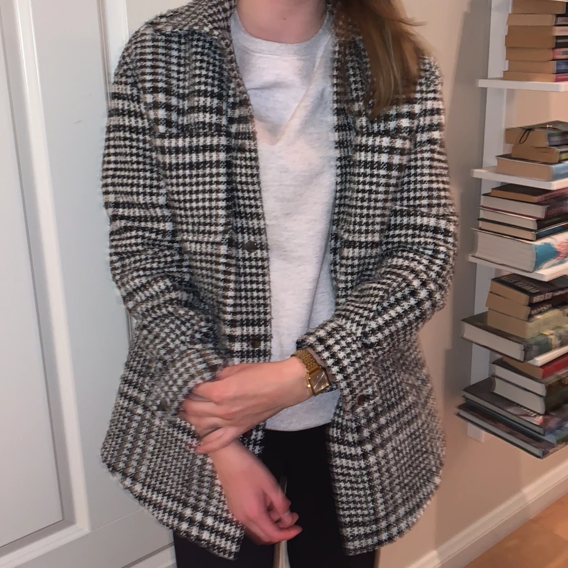 Pepitarutig vår/höstkappa 