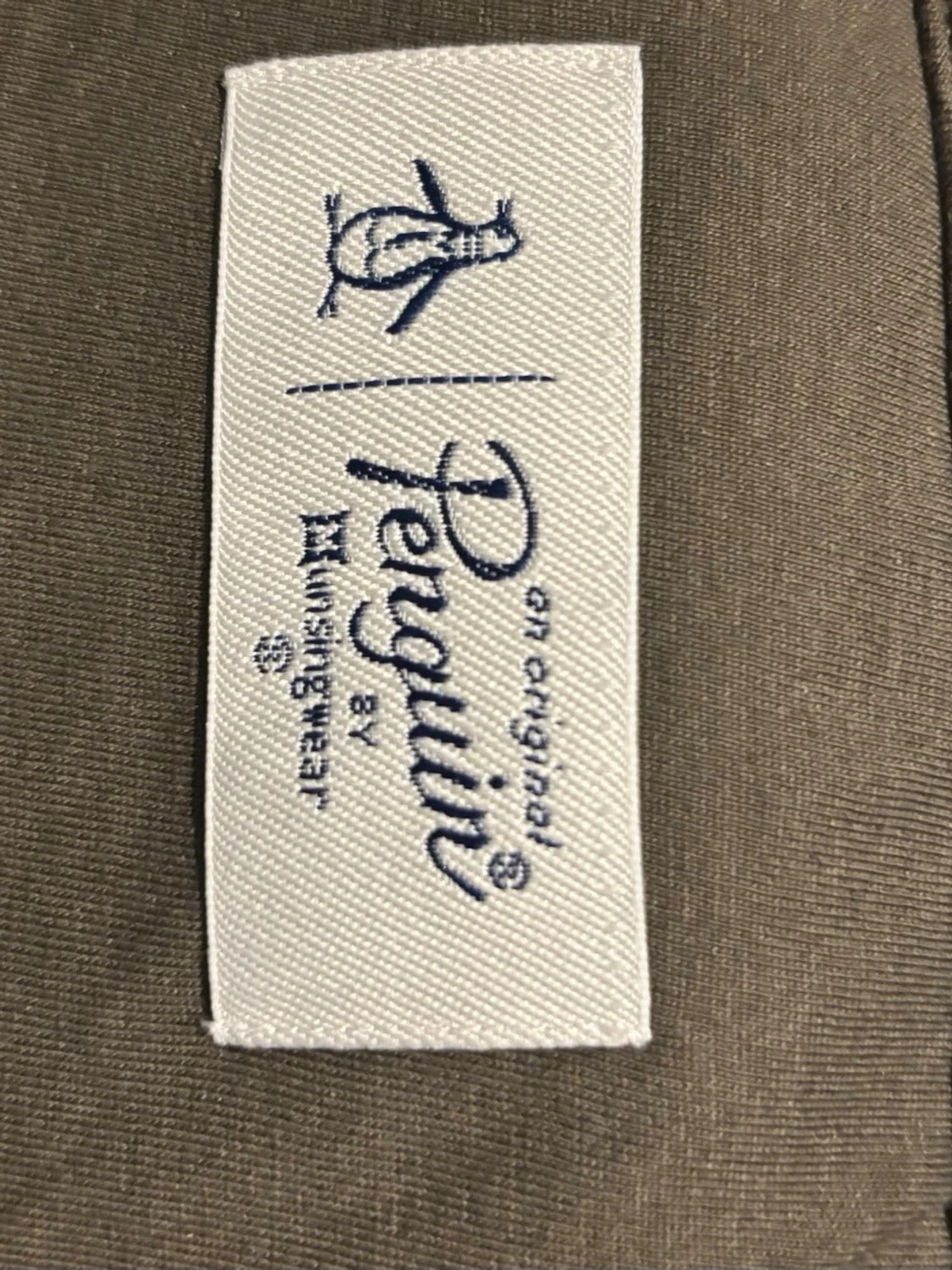 Mörk grön half zip topp från Penguin - 1