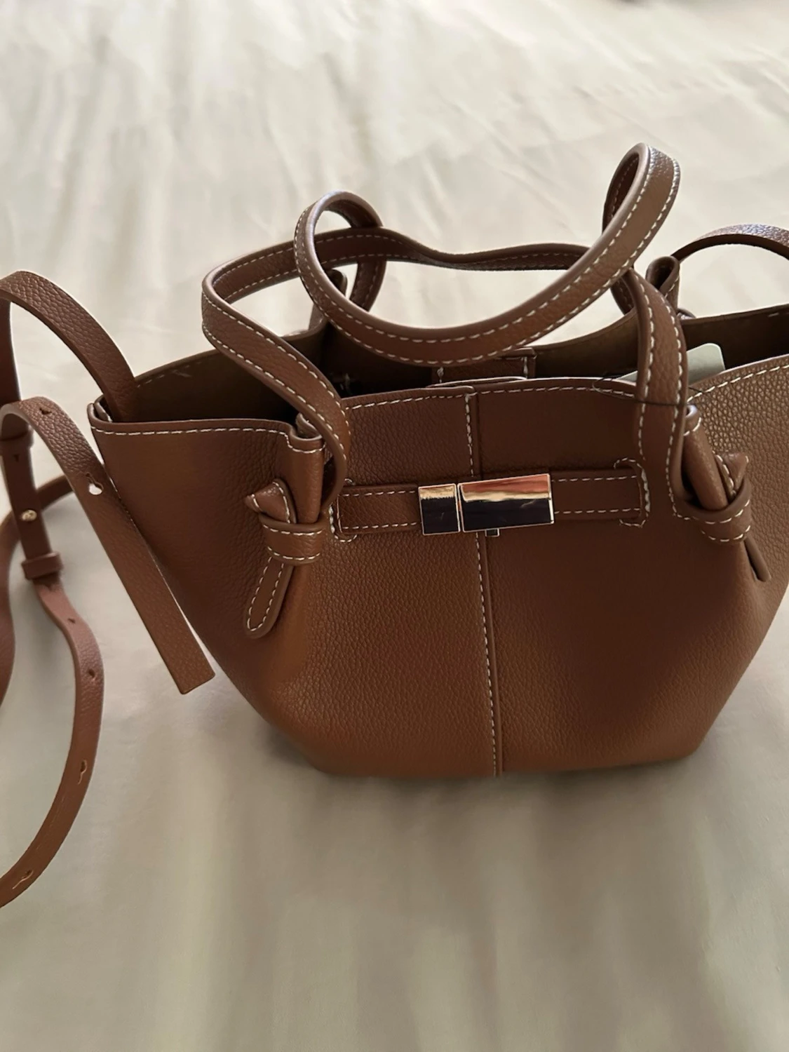  Ny Brun handväska med axelrem - 1