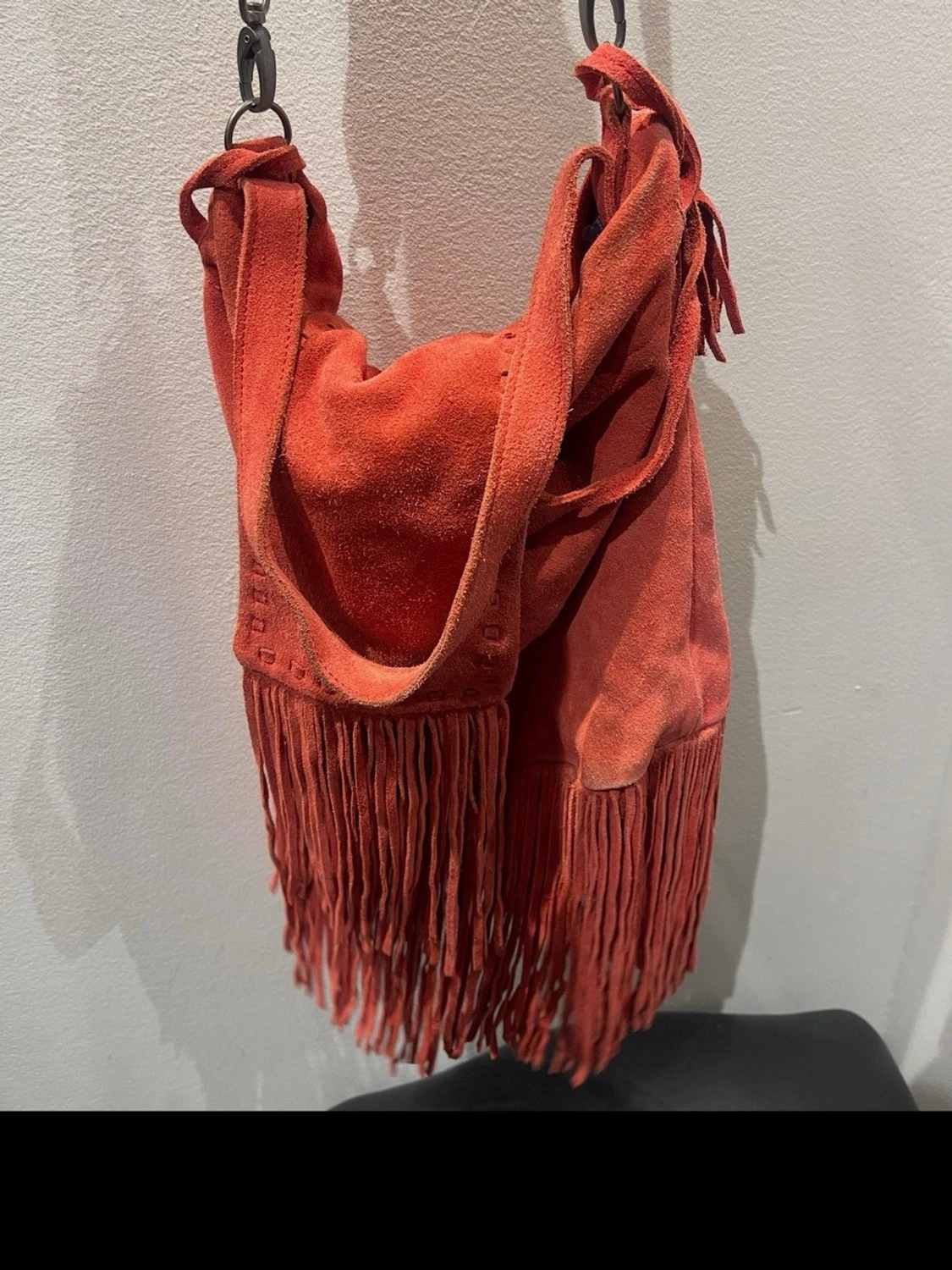 ODD Molly  mocka handväska med fransar