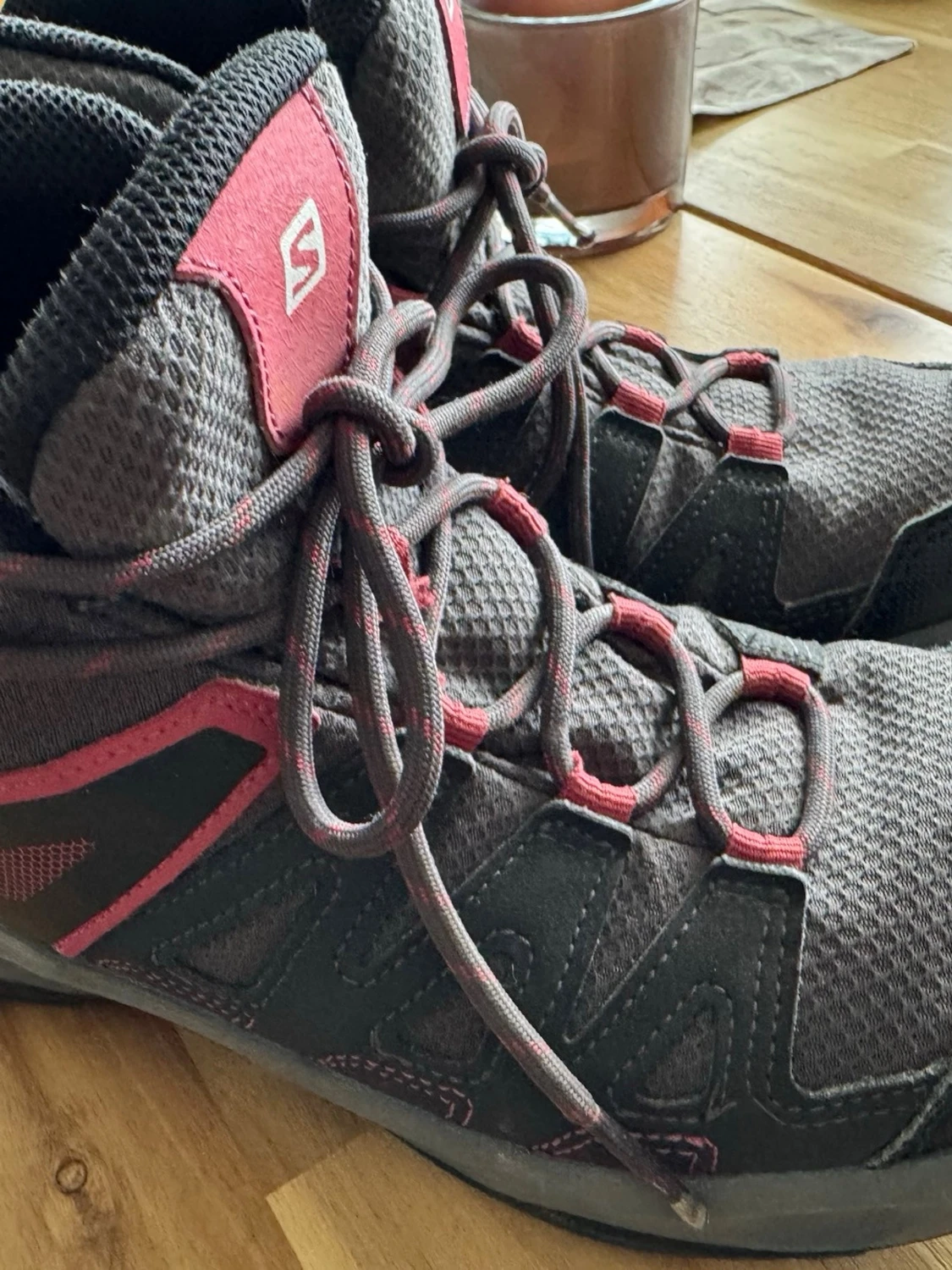 Salomon Gore-Tex kängor grå/rosa - 1