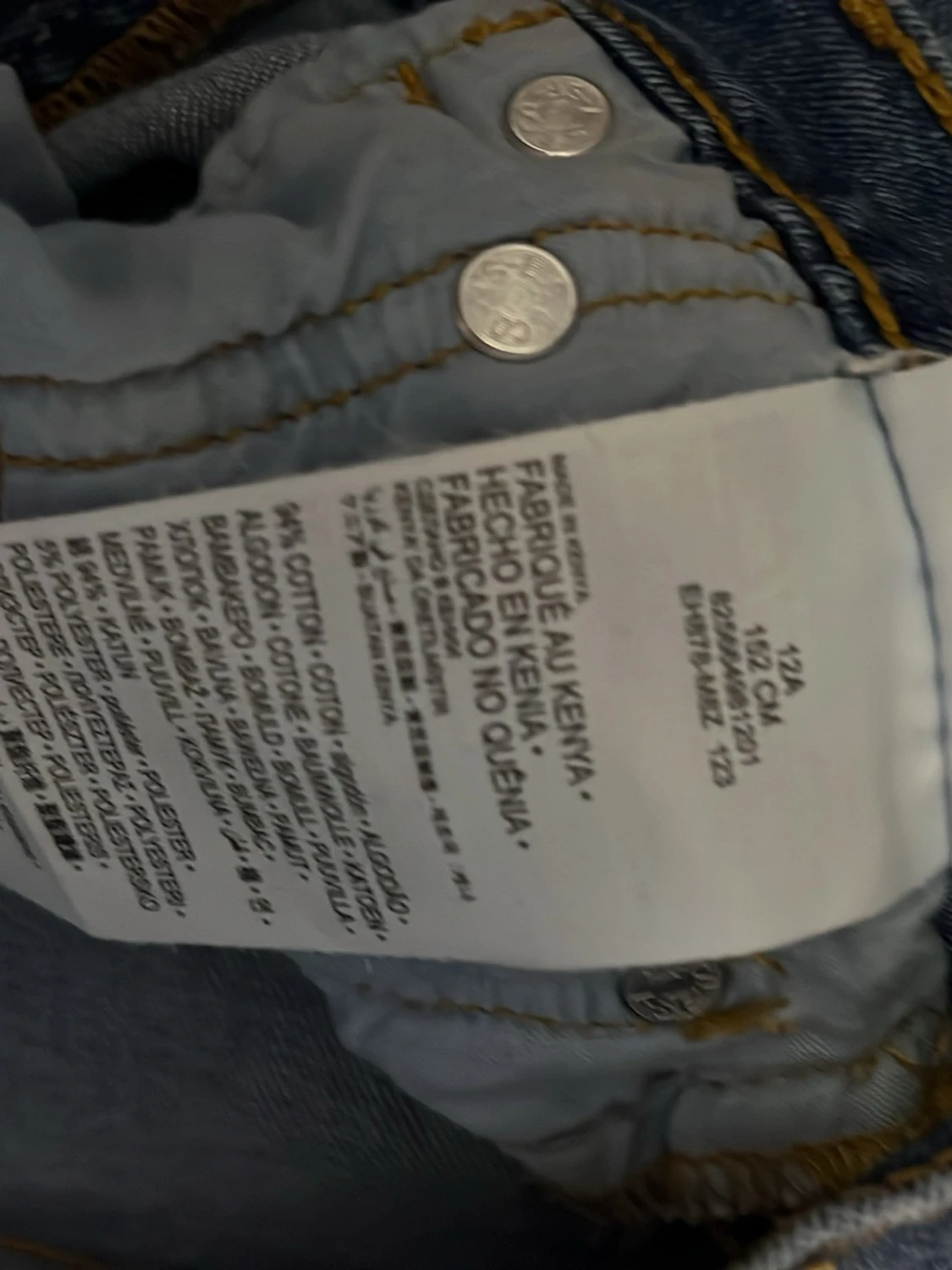 Blå jeansshorts från Levi's - 2