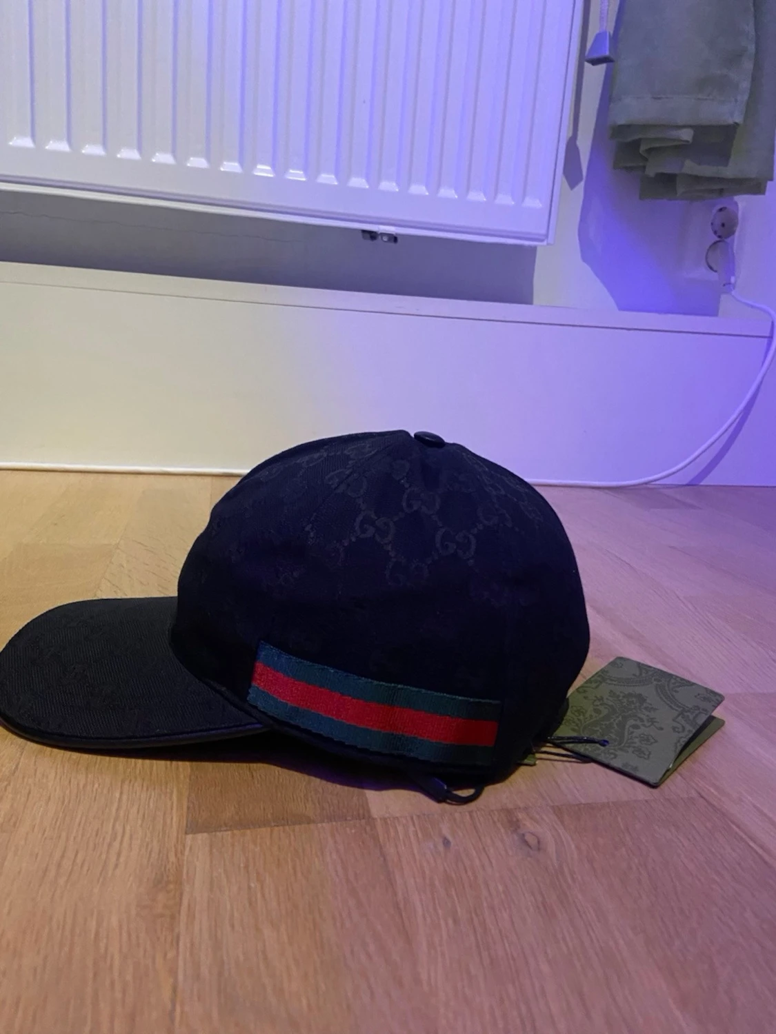 Svart Gucci keps med GG-mönster - 2