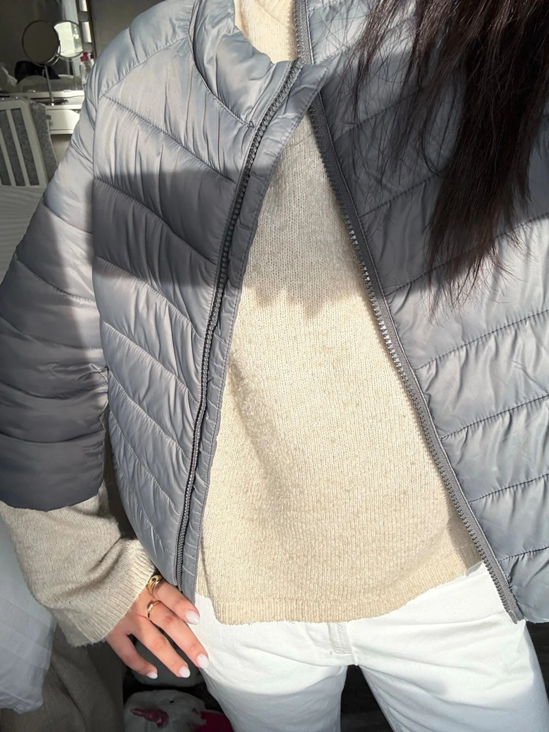 Grå 3/4 jacka - 3