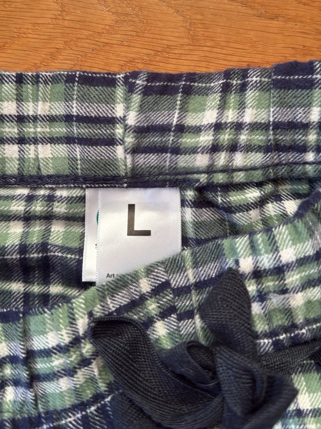 Rutiga pyjamasbyxor i blått och grönt - 1