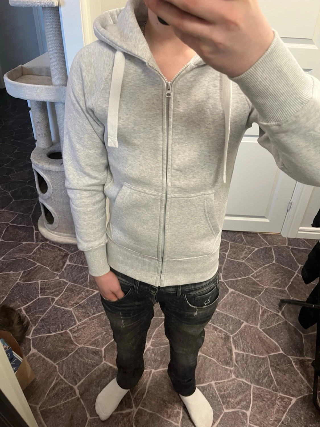 Oanvänd russsemerch zip hoodie - 5